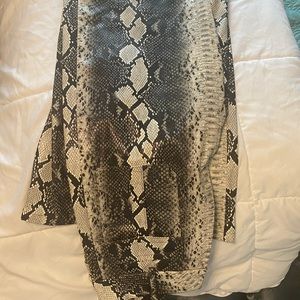 OHPOLLY- Snake Skin Leather Pants